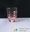 Colored spun glass glass